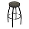 Holland Bar Stool Co 30" Swivel Bar Stool, Black Wrinkle, Graph Chalice Seat 80230BW019 - alternate 1